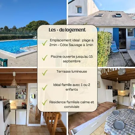 Sejour Au Calme -maison 1 Pour 4 Personnes - A Pied Ferienhaus Le Pouliguen